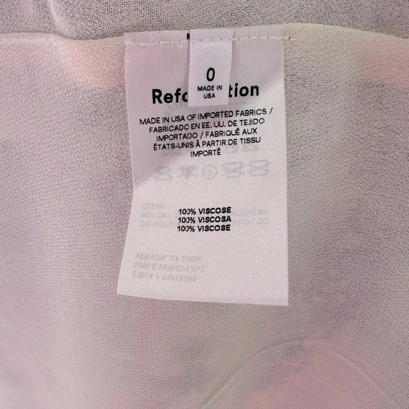 Reformation Lindero Novelty Midi Dress In Pastoral Size: 0 - Picture 12 of 12